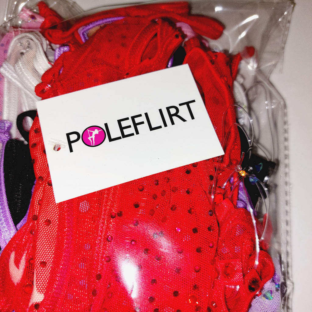 Corset Lace up - Mesh Red