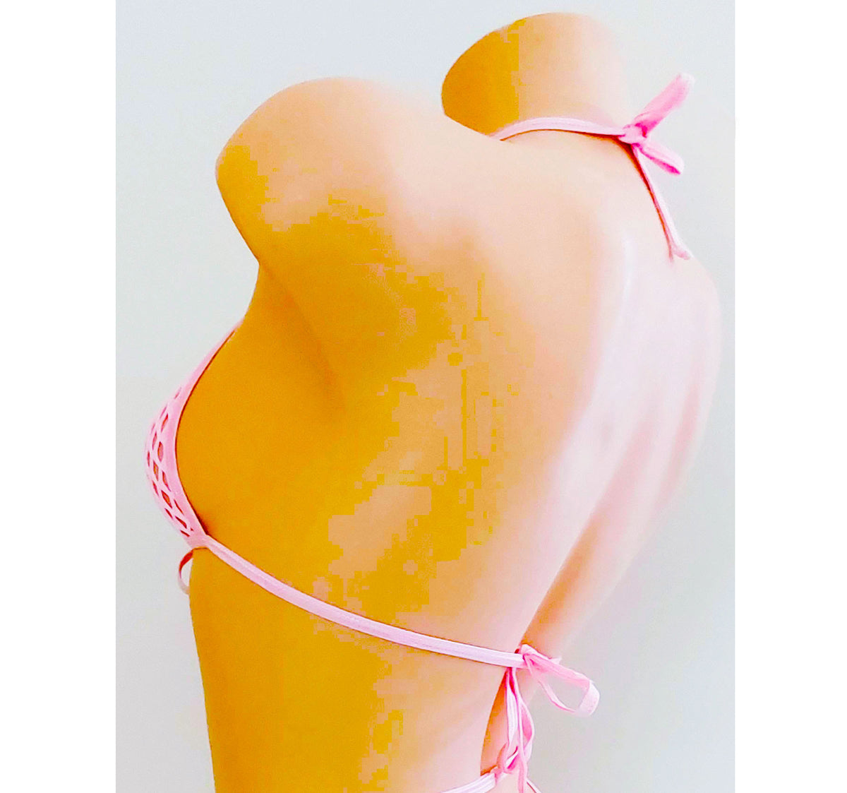 Roxy Top - Fishnet Baby Pink