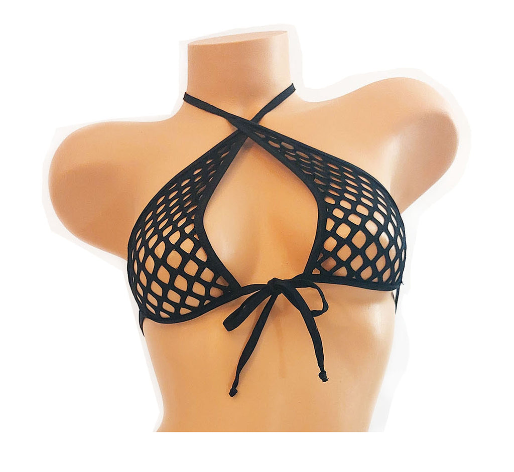 Roxy Top - Fishnet Black
