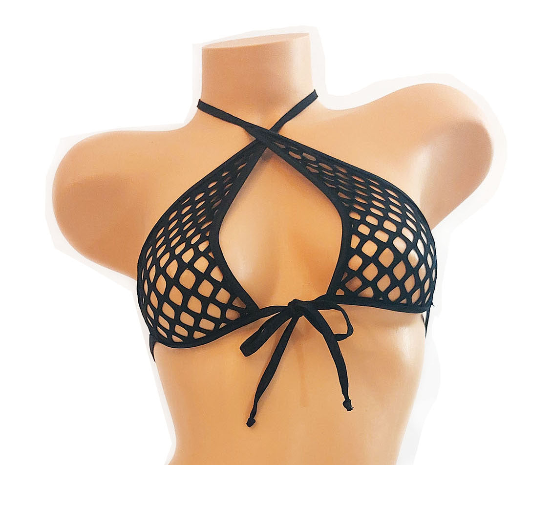 Roxy Top - Fishnet Black